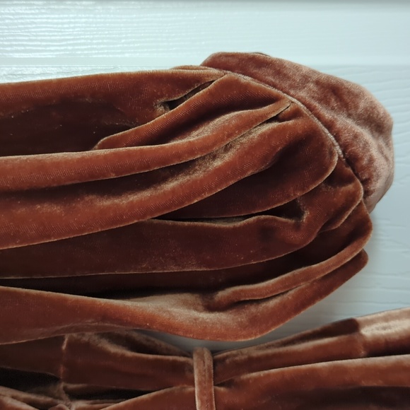 Reformation Velvet Wrap Dress - Picture 6 of 8